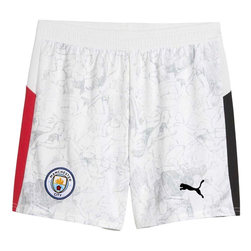 Puma Childrens/Kids 25/26 Manchester City FC Third Shorts / White/Black